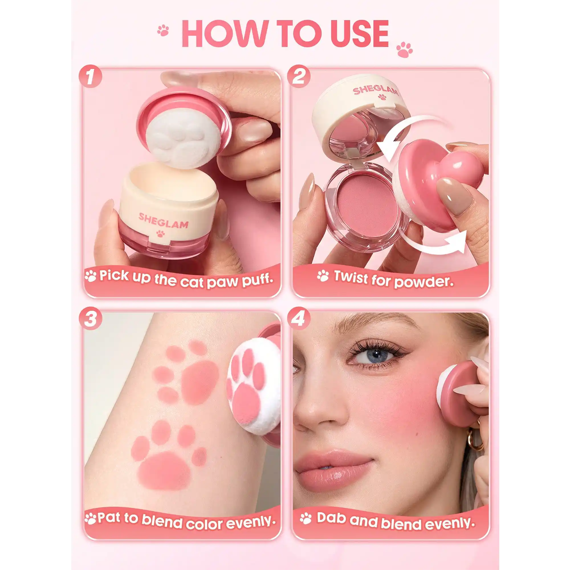 خرید و قیمت رژ گونه كيوتی شيگلم Sheglam Cutie Paw Blush