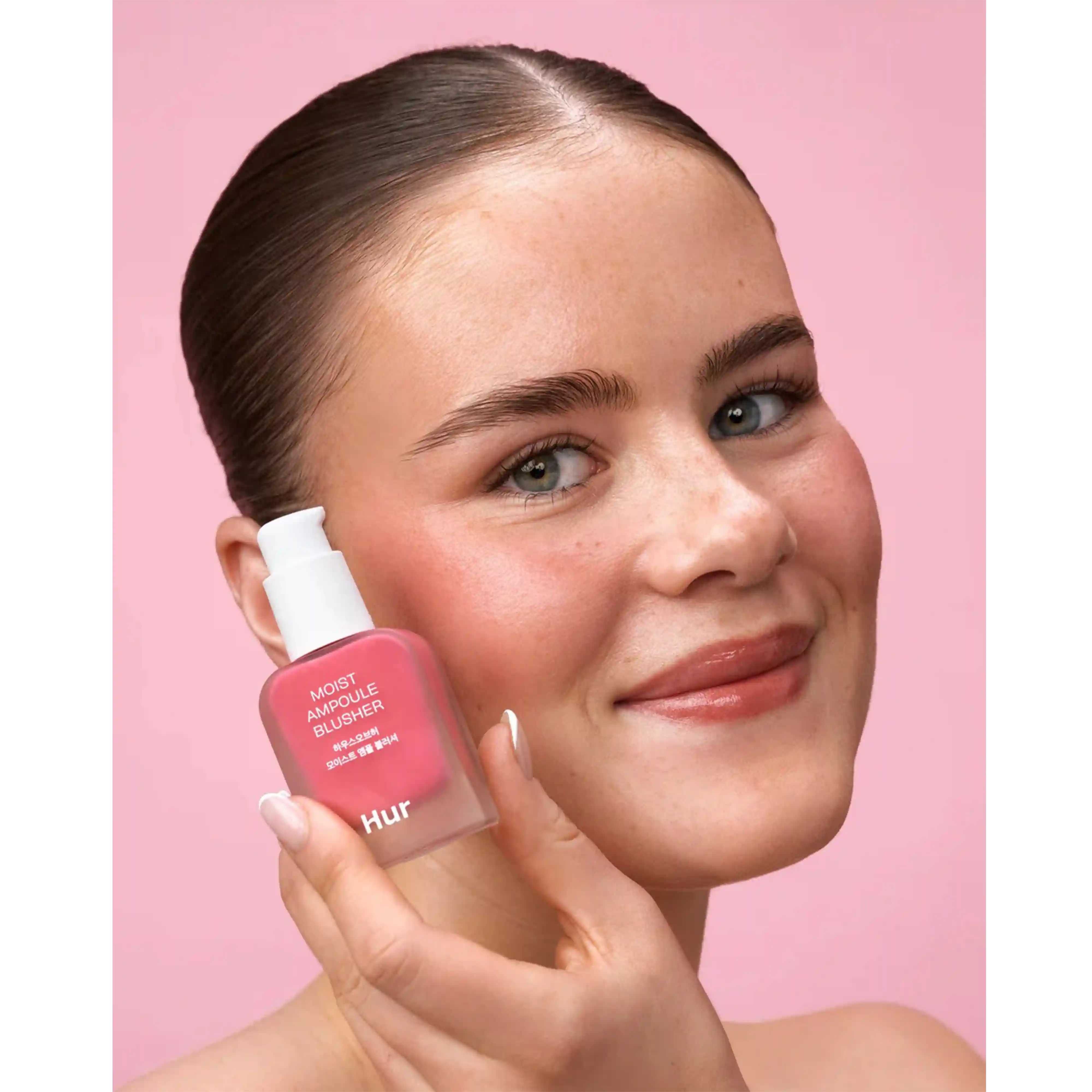 خرید و قیمت رژگونه هور House Of Hur Moist Ampoule Blusher 01 Nude Beige
