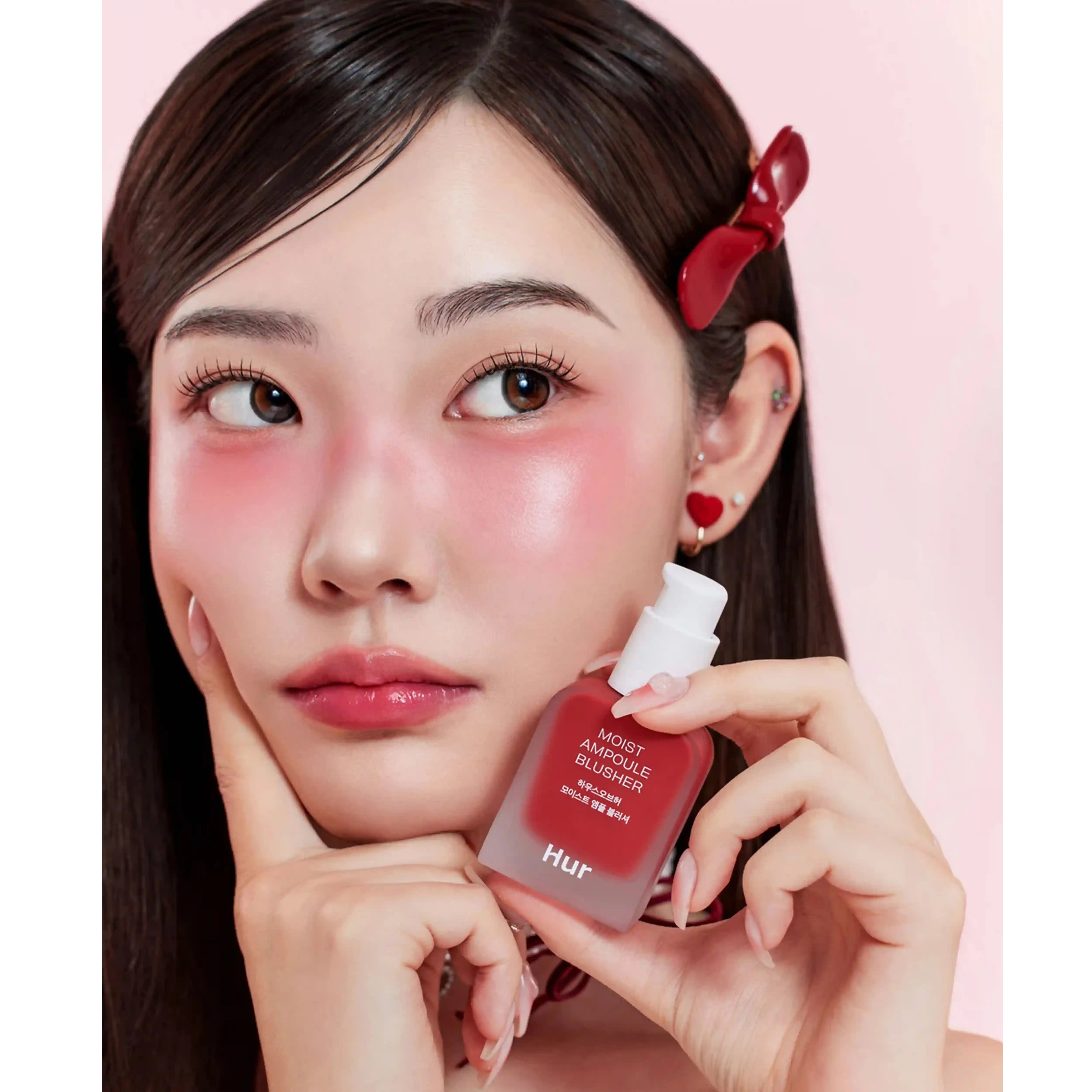 خرید و قیمت رژگونه هور House Of Hur Moist Ampoule Blusher 01 Nude Beige