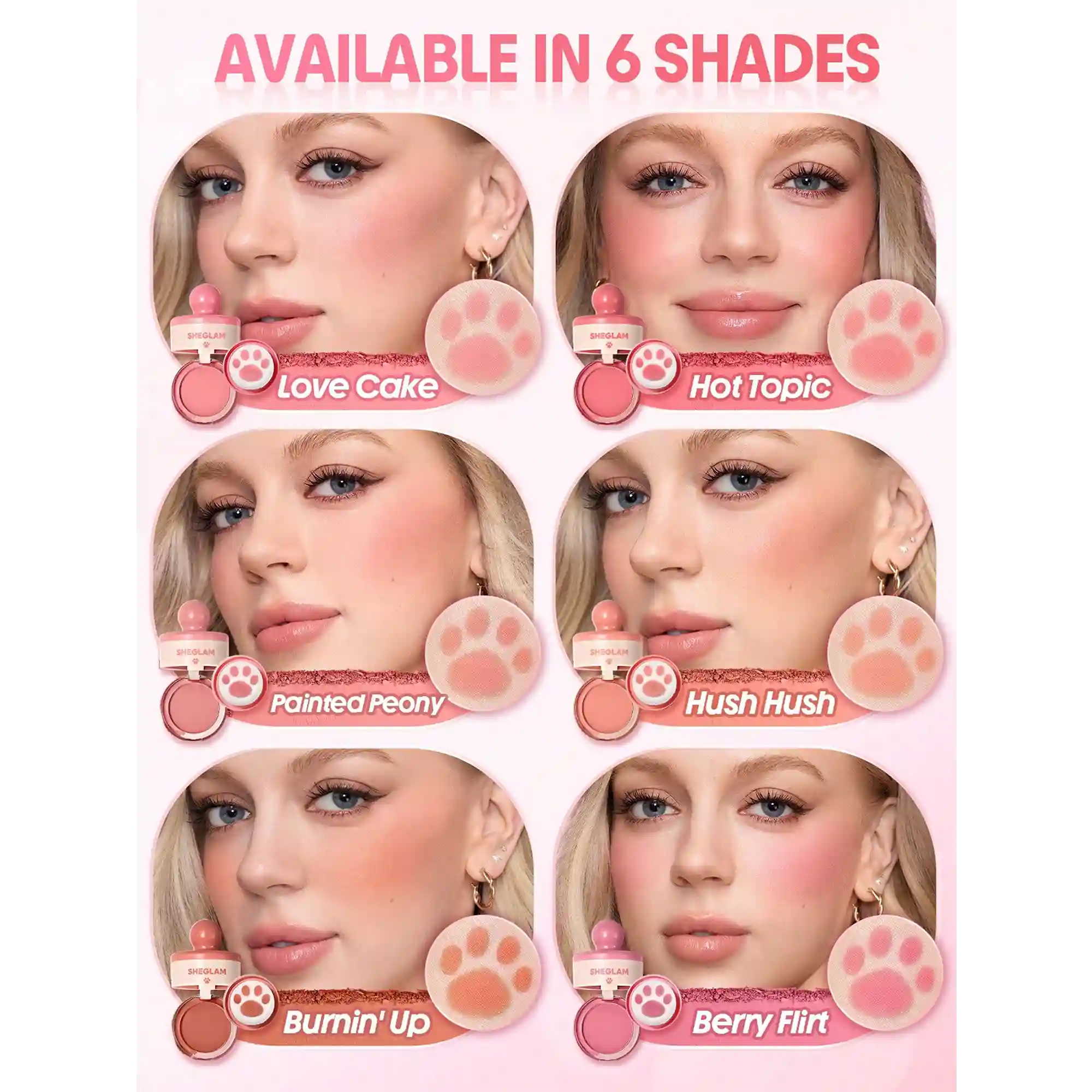خرید و قیمت رژ گونه كيوتی شيگلم Sheglam Cutie Paw Blush