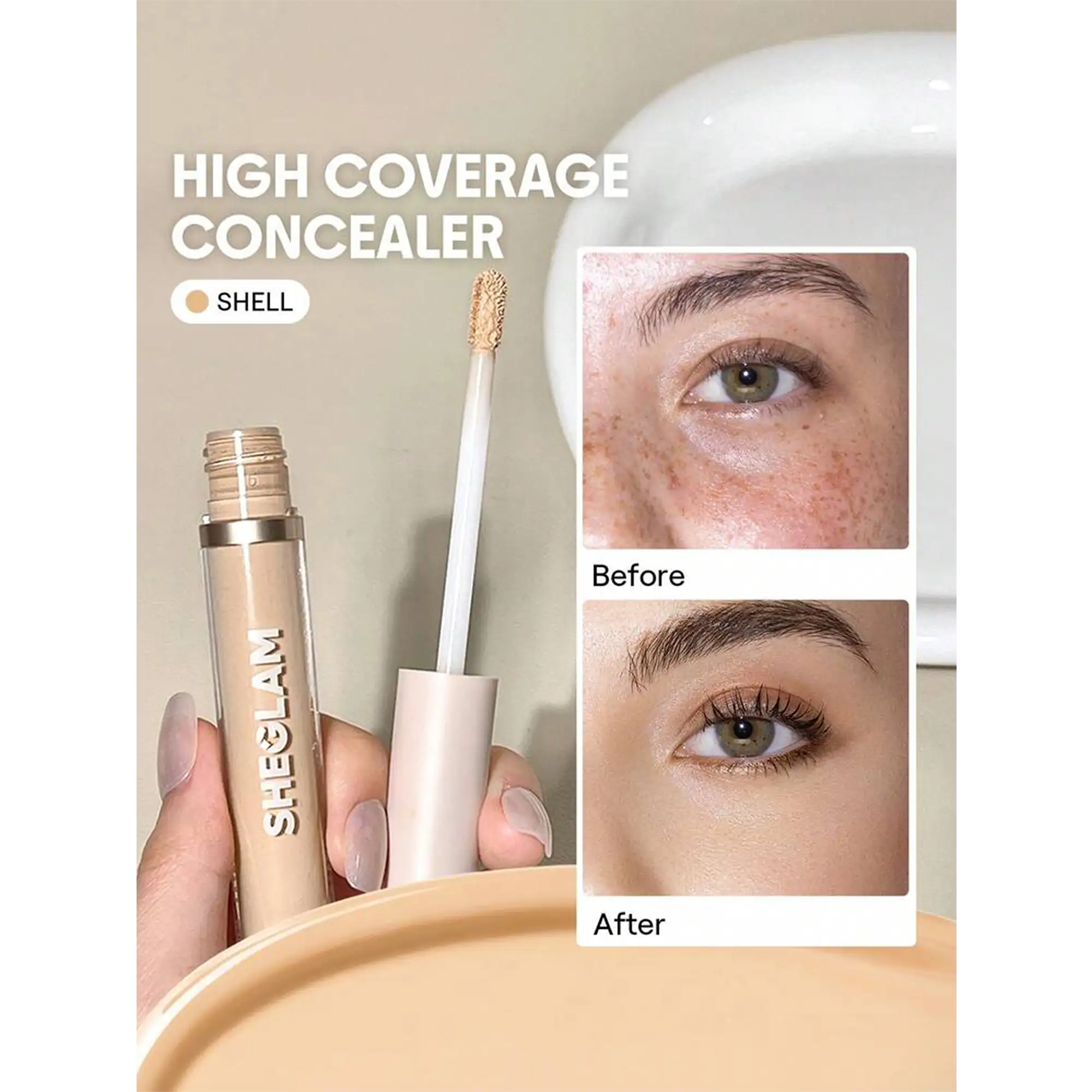 خرید و قیمت كانسيلر فول كاور شيگلم Sheglam Like Magic 12HR Full Coverage Concealer