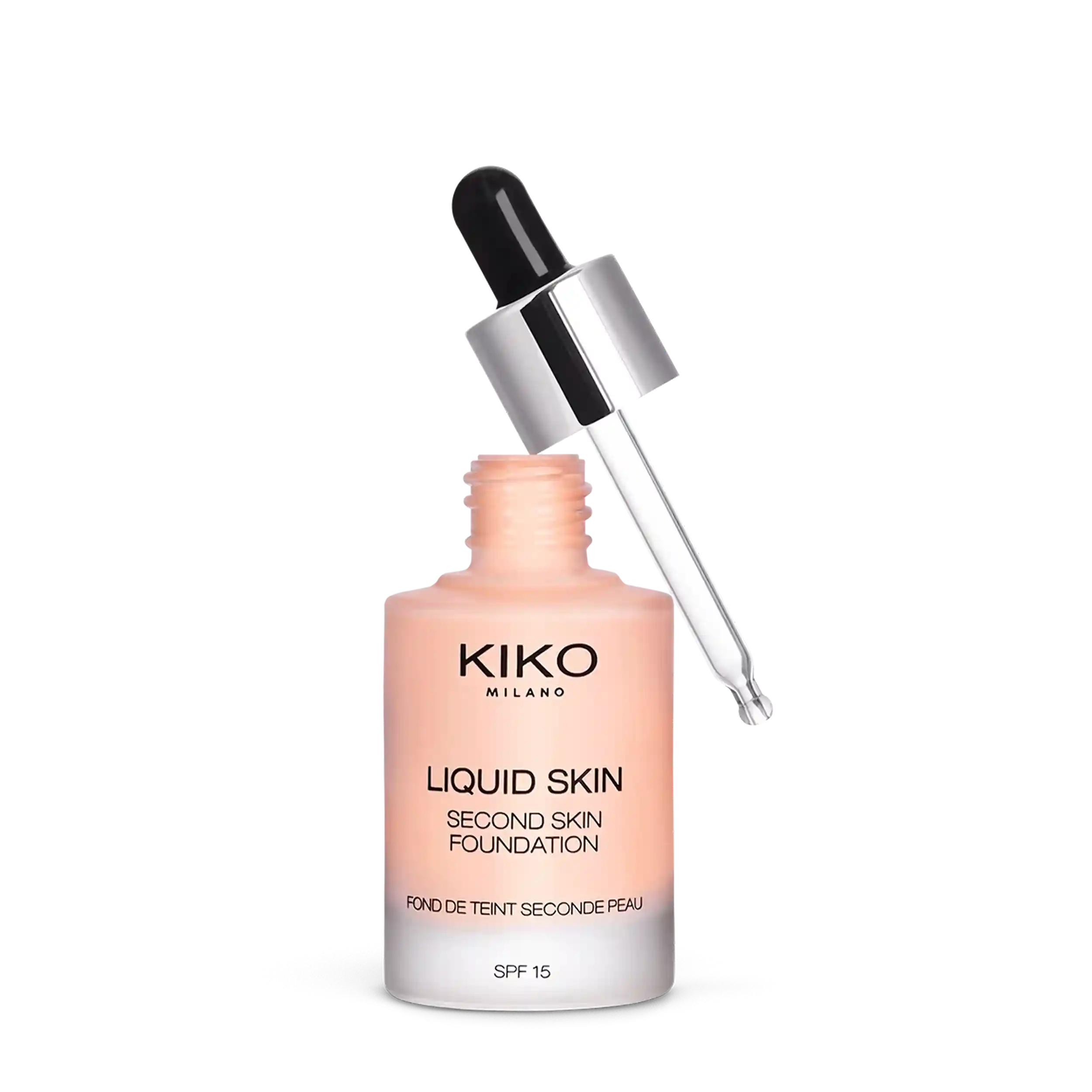 خرید و قیمت كرم پودر كيكو Kiko Liquid Skin Second Skin Foundation 30ml