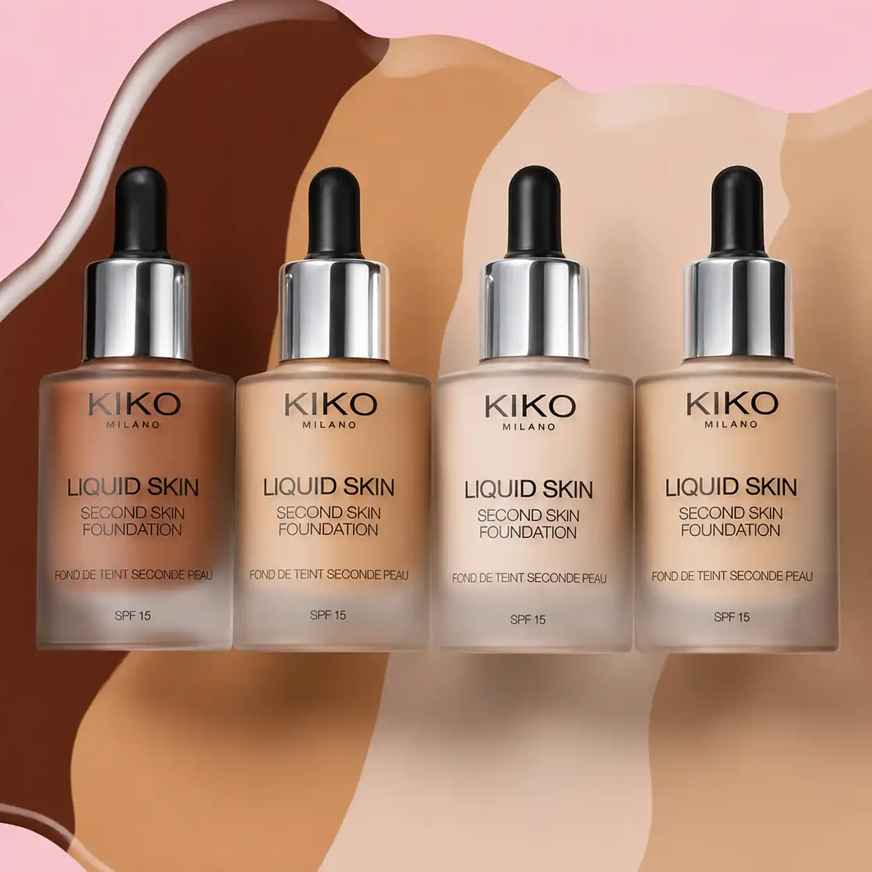 خرید و قیمت كرم پودر كيكو Kiko Liquid Skin Second Skin Foundation 30ml