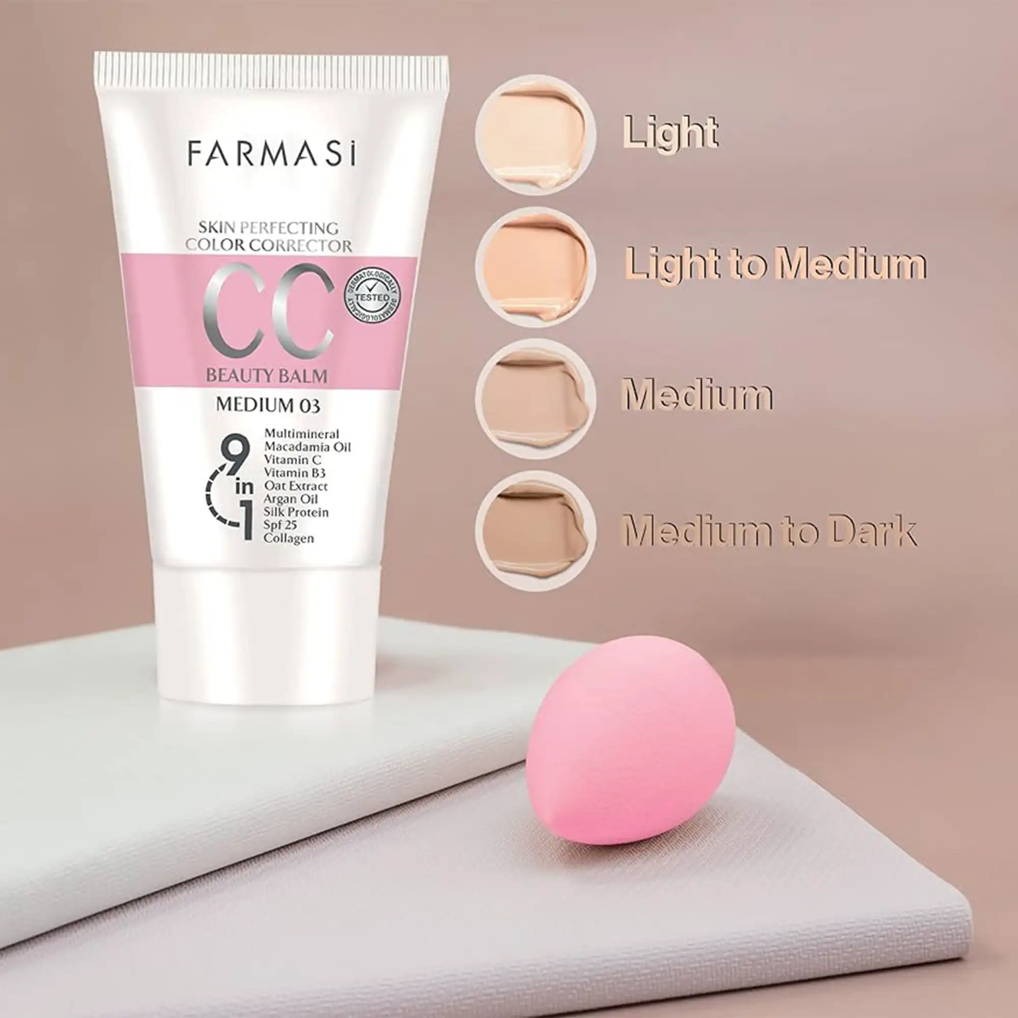 خرید و قیمت کرم پودر فارماسی CC Color Control