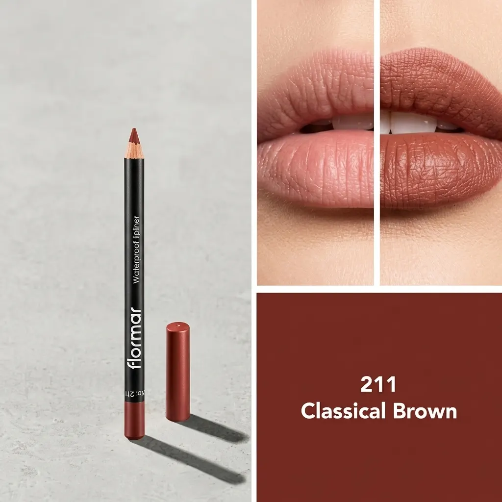 خرید و قیمت مداد لب فلورمار Flormar Waterproof Lipliner Elegant