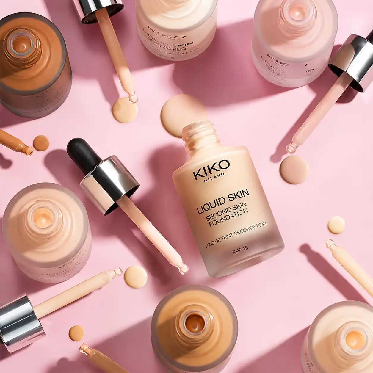 خرید و قیمت كرم پودر كيكو Kiko Liquid Skin Second Skin Foundation 30ml