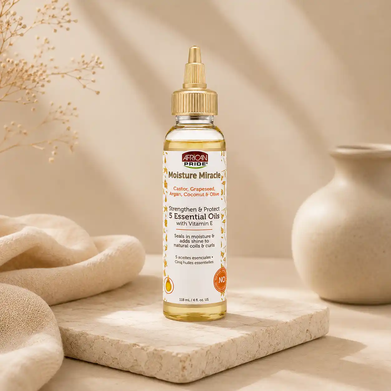 خرید و قیمت روغن مو افريكن African 5 Essential Oil with Vitamin E