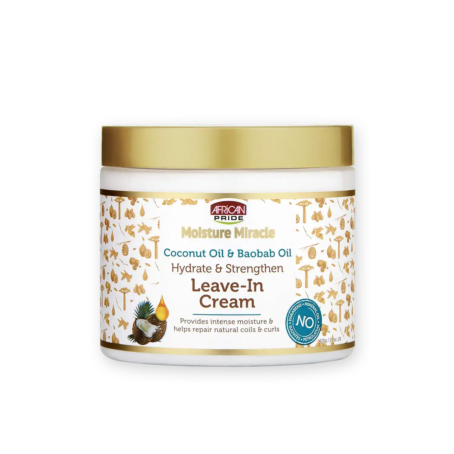 خرید و قیمت ماسک بعد حمام نارگيل افريكن African Coconut Oil & Baobab Oil Leave-In Cream