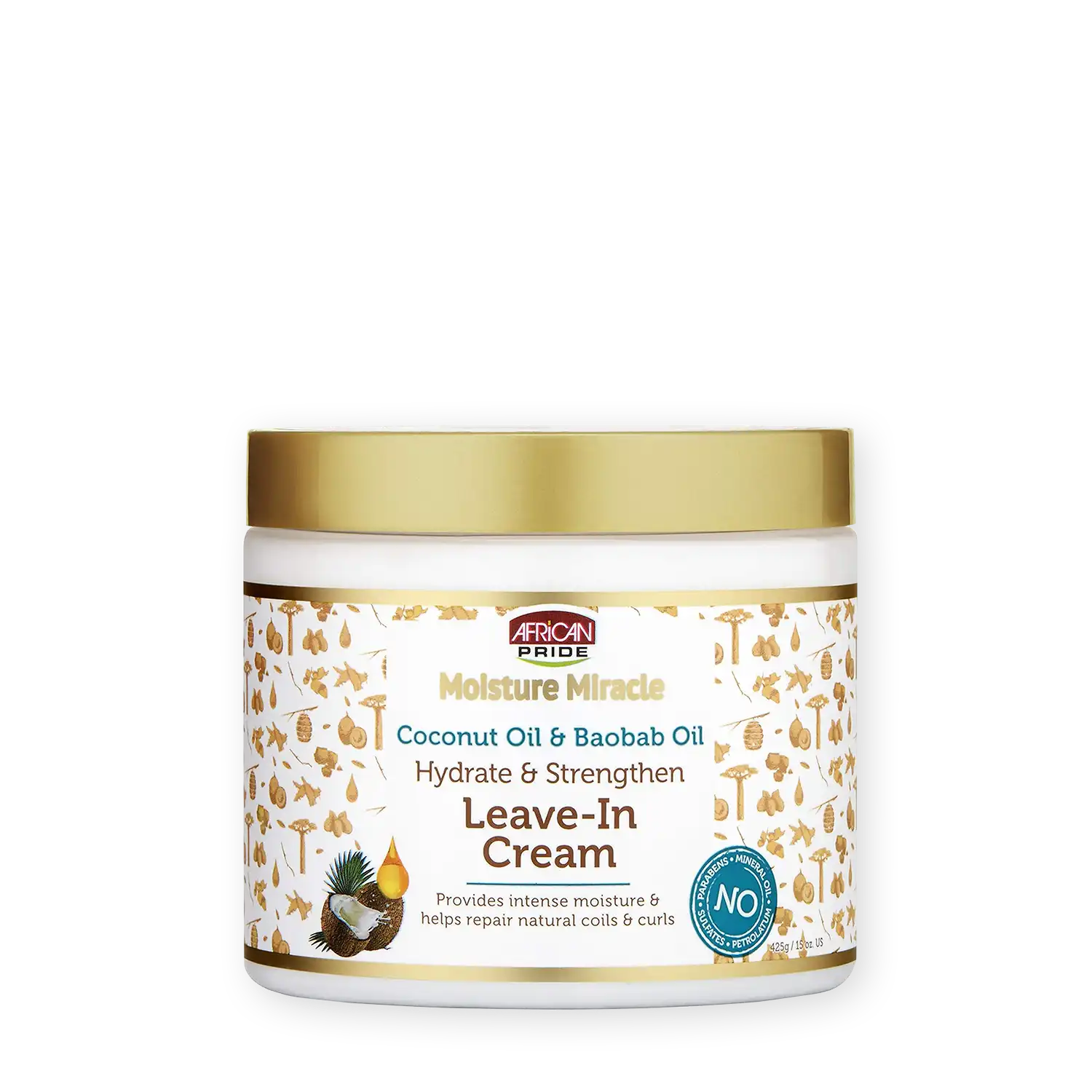 خرید و قیمت ماسک بعد حمام نارگيل افريكن African Coconut Oil & Baobab Oil Leave-In Cream