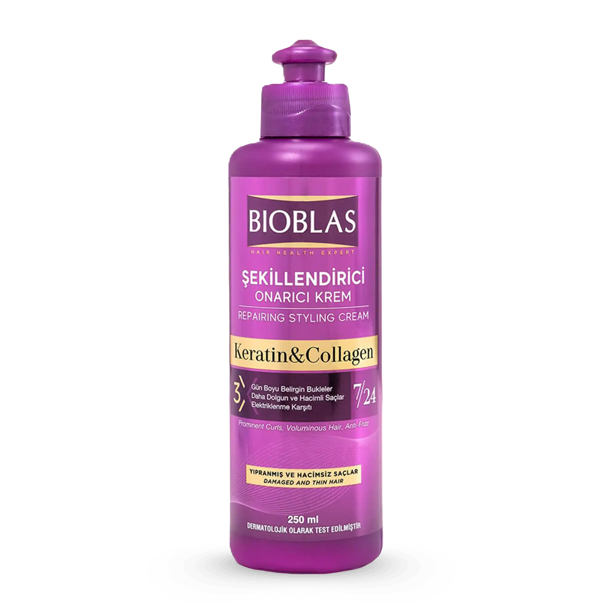 خرید و قیمت كرم مو بعد حمام كلاژن بيوبلاس Bioblas Repairing Styling Cream Keratin & Collagen