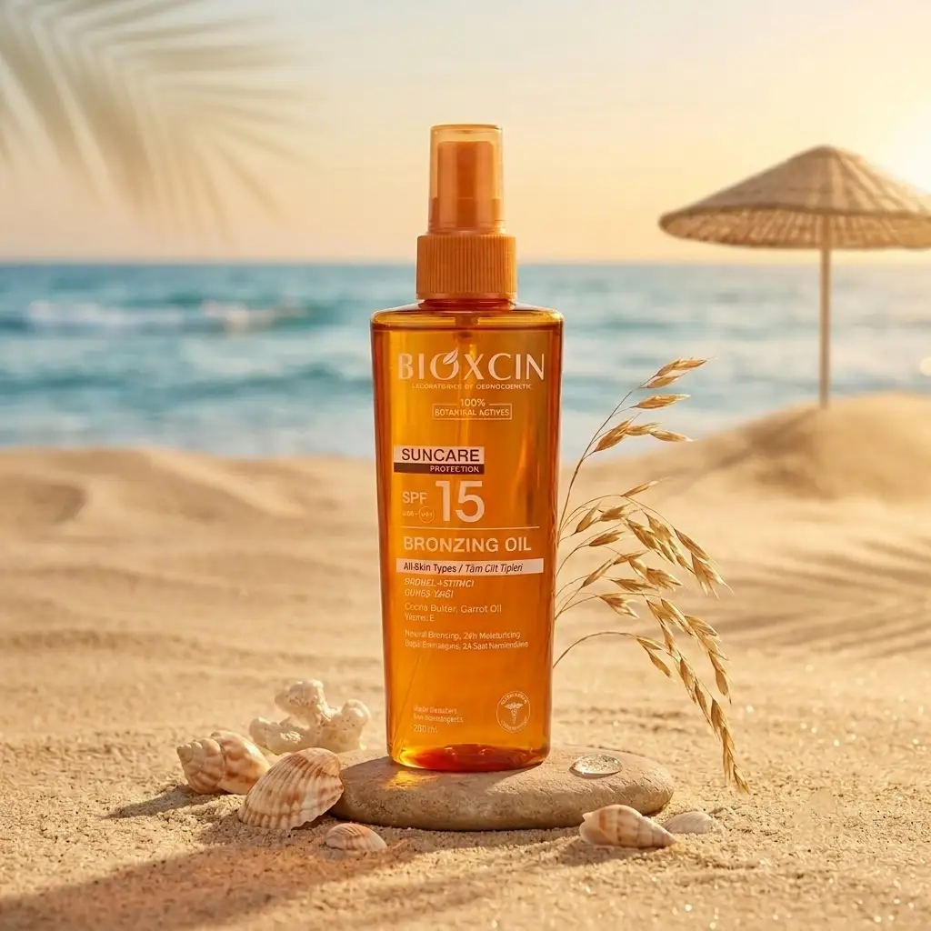 خرید و قیمت روغن برنزه بيوكسين Bioxcin Bronzing Oil SPF 15 200ml