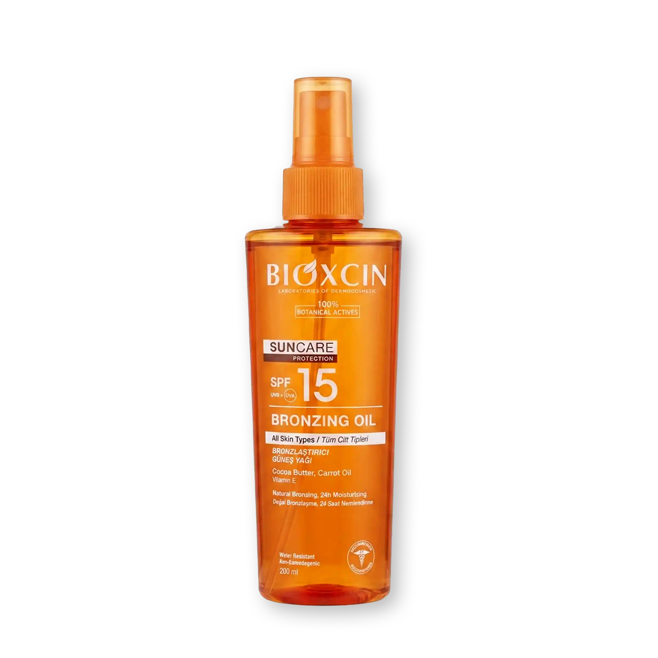 خرید و قیمت روغن برنزه بيوكسين Bioxcin Bronzing Oil SPF 15 200ml
