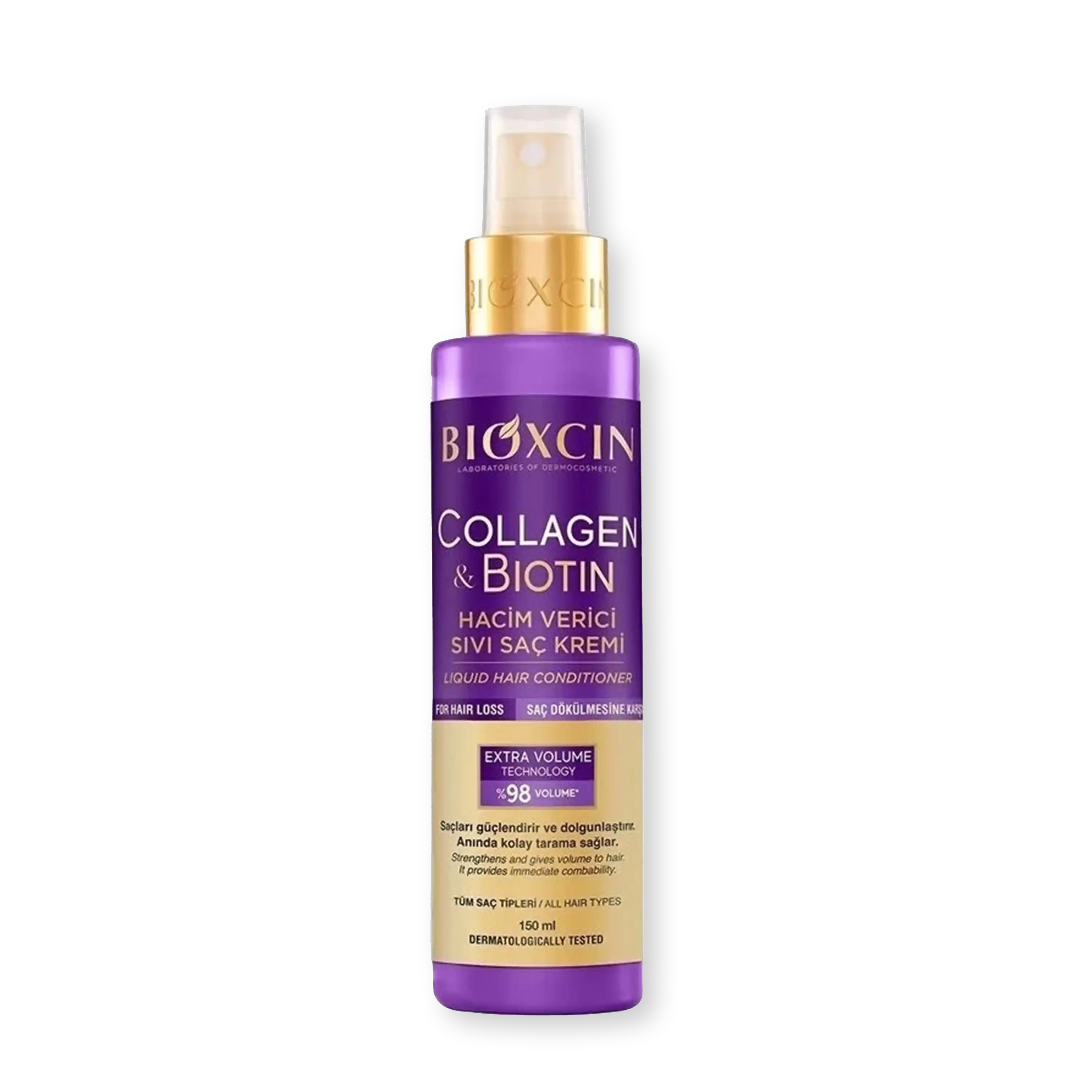 خرید و قیمت اسپری دو فاز كلاژن بيوكسين Bioxcin Collagen & Biotin Liquid Hair Conditioner 150ml