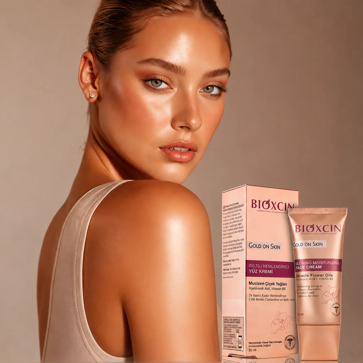 خرید و قیمت كرم مرطوب كننده گلد بيوكسين Bioxcin Gold On Skin 50ml