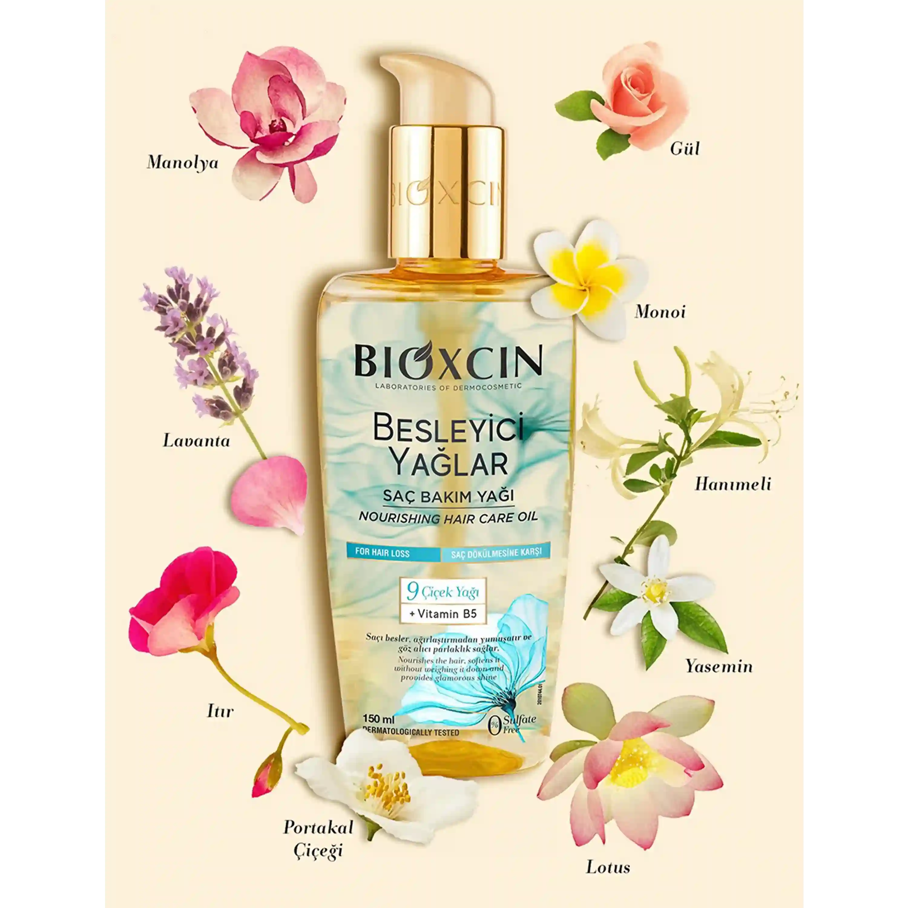 خرید و قیمت روغن 9 گياه بيوكسين Bioxcin Nourishing Hair Care Oil 150ml