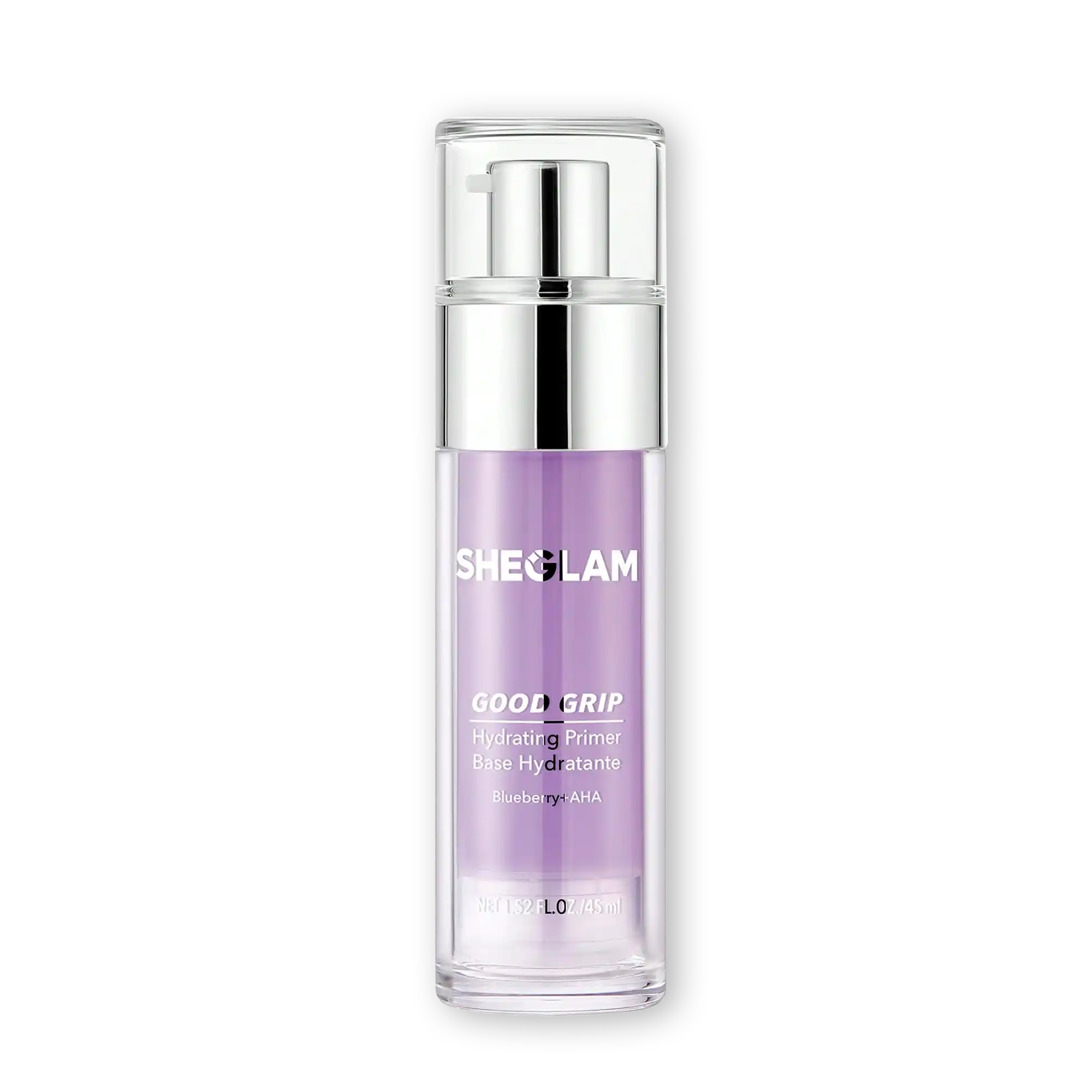 خرید و قیمت پرايمر پمپی شيگلم Sheglam Good Grip Hydrating Primer Blueberry+Aha 45ml