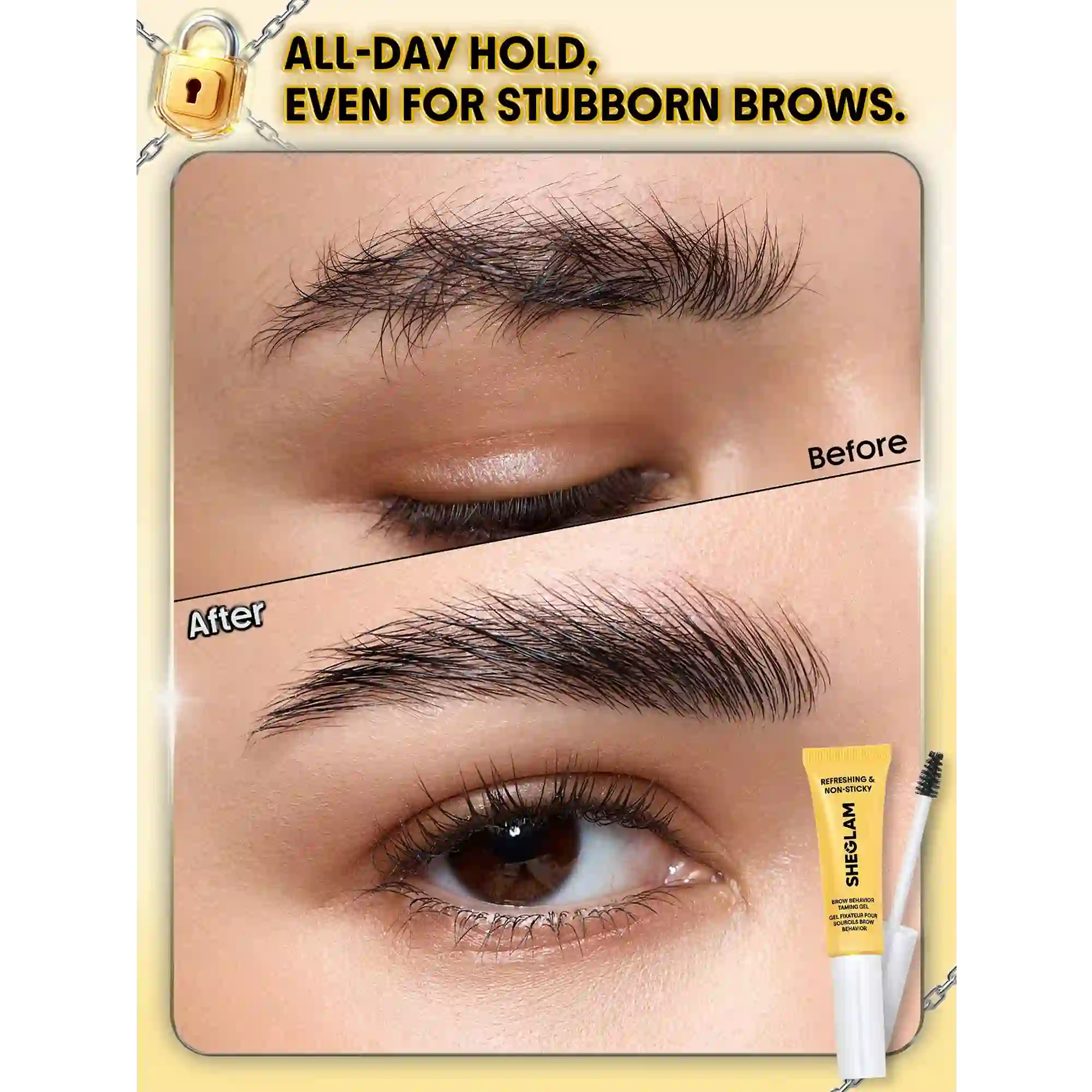 خرید و قیمت ژل ابروی شيگلم Sheglam Brow Behavior Taming Gel Clear