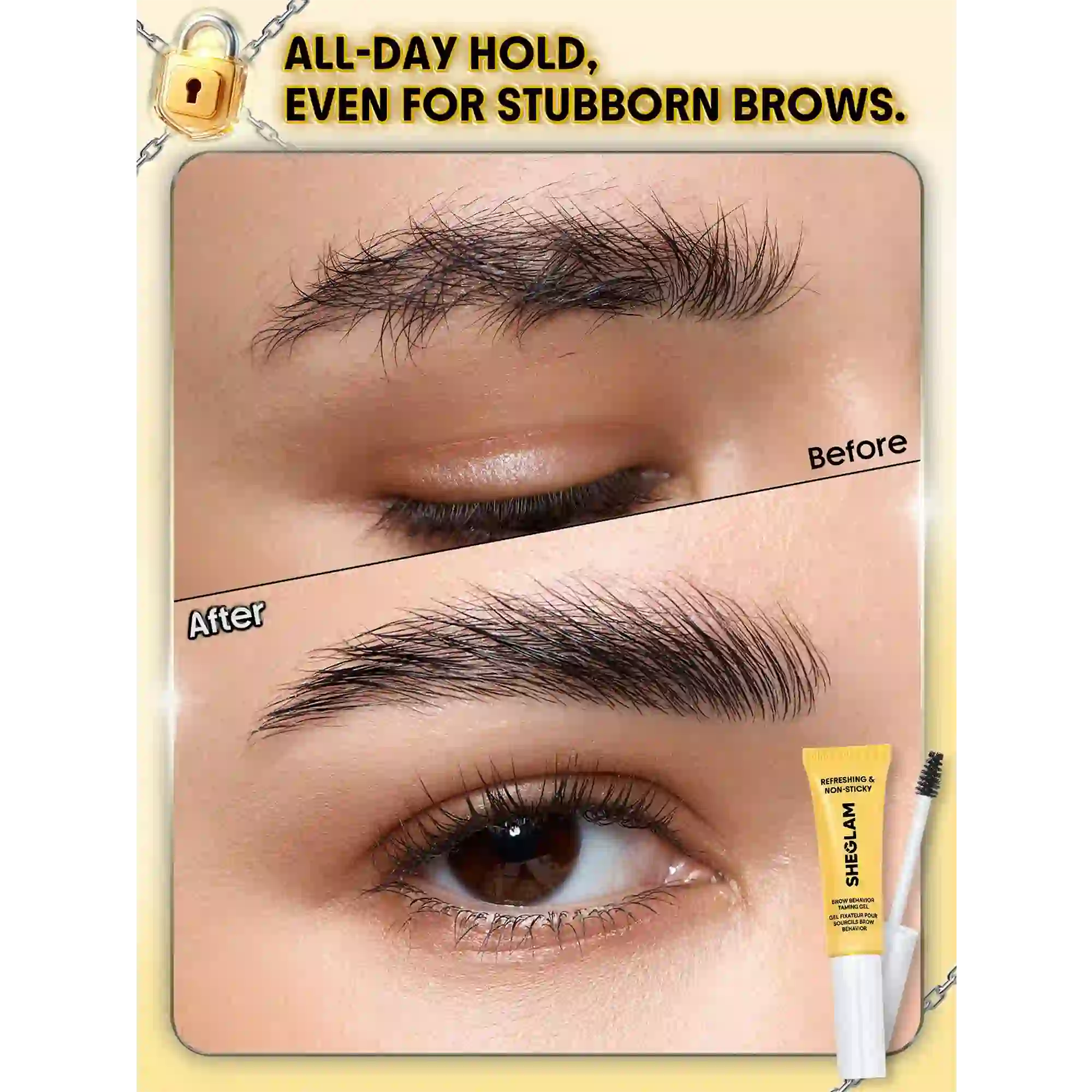 خرید و قیمت ژل ابروی شيگلم Sheglam Brow Behavior Taming Gel Clear