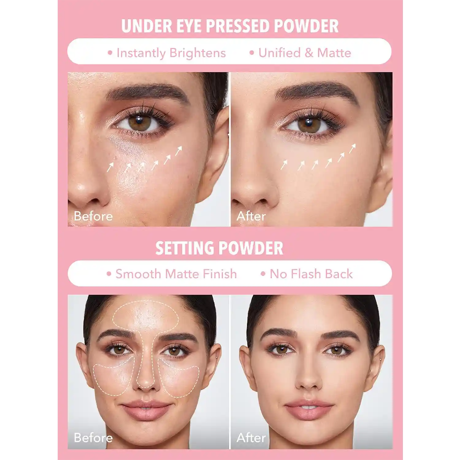 خرید و قیمت پودر فیکس دو منظوره شیگلم Insta-Ready Face & Under Eye