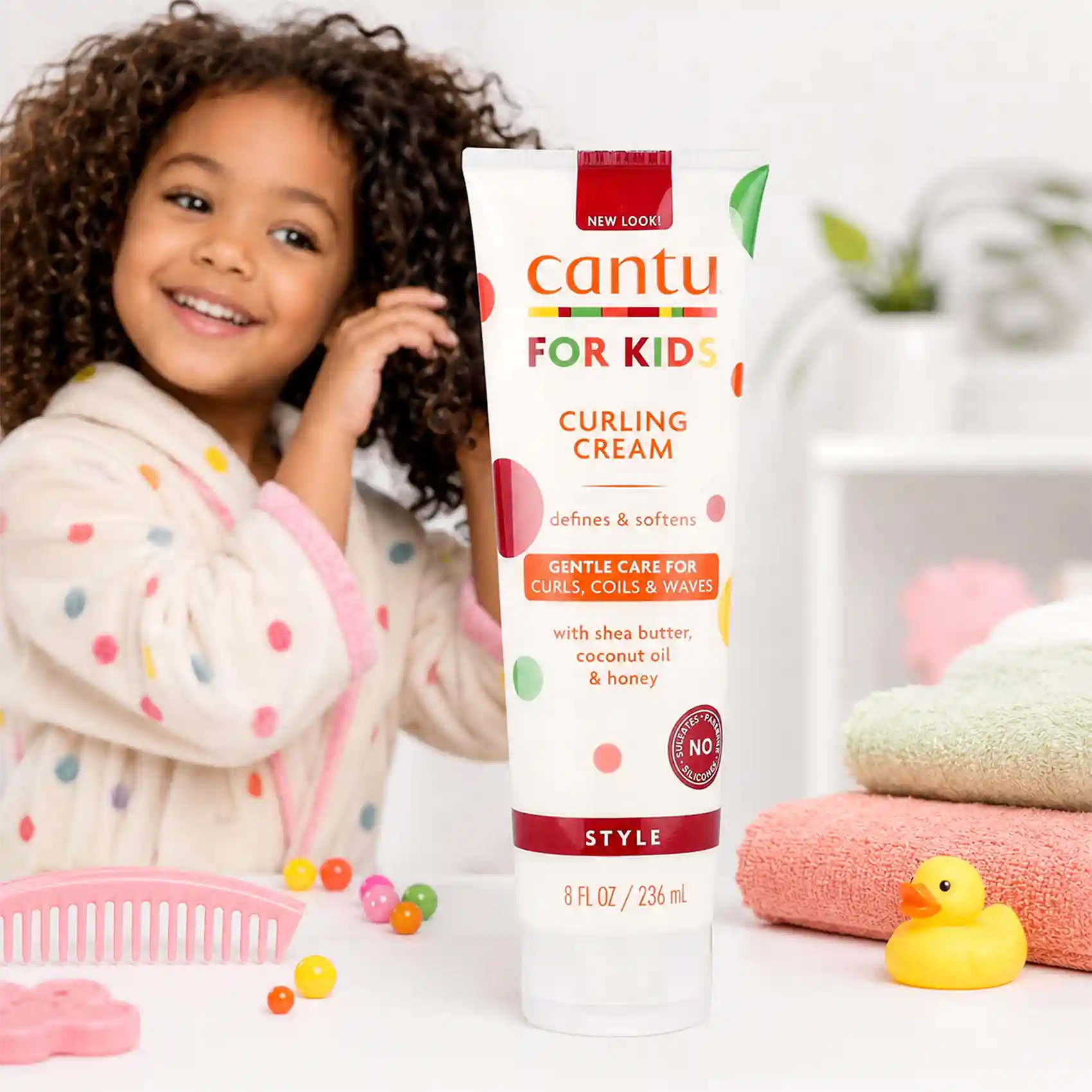 خرید و قیمت كرم مو كيدز كنتو Cantu Curling Cream 236ml