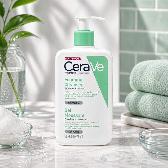 خرید و قیمت فوم شست و شوی صورت سراوی Cerave Foaming Cleanser Gel Moussant 473ml