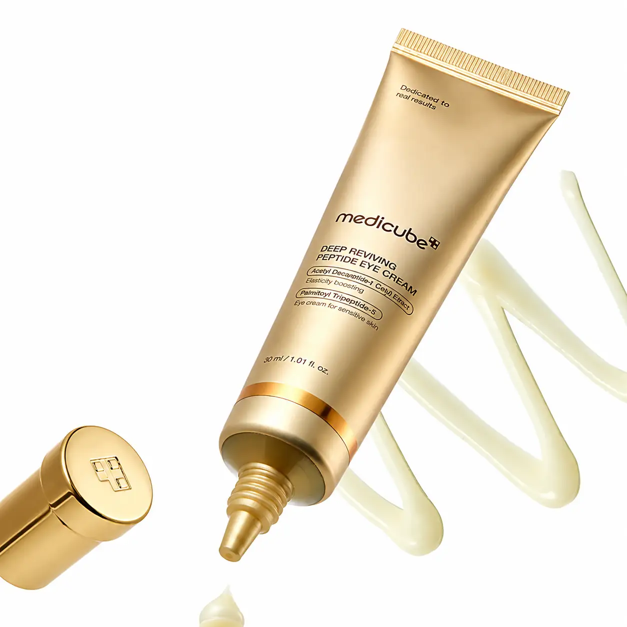 خرید و قیمت كرم دور چشم طلايی مديكيوب Medicube Deep Lifting Peptide Eye Cream 30ml