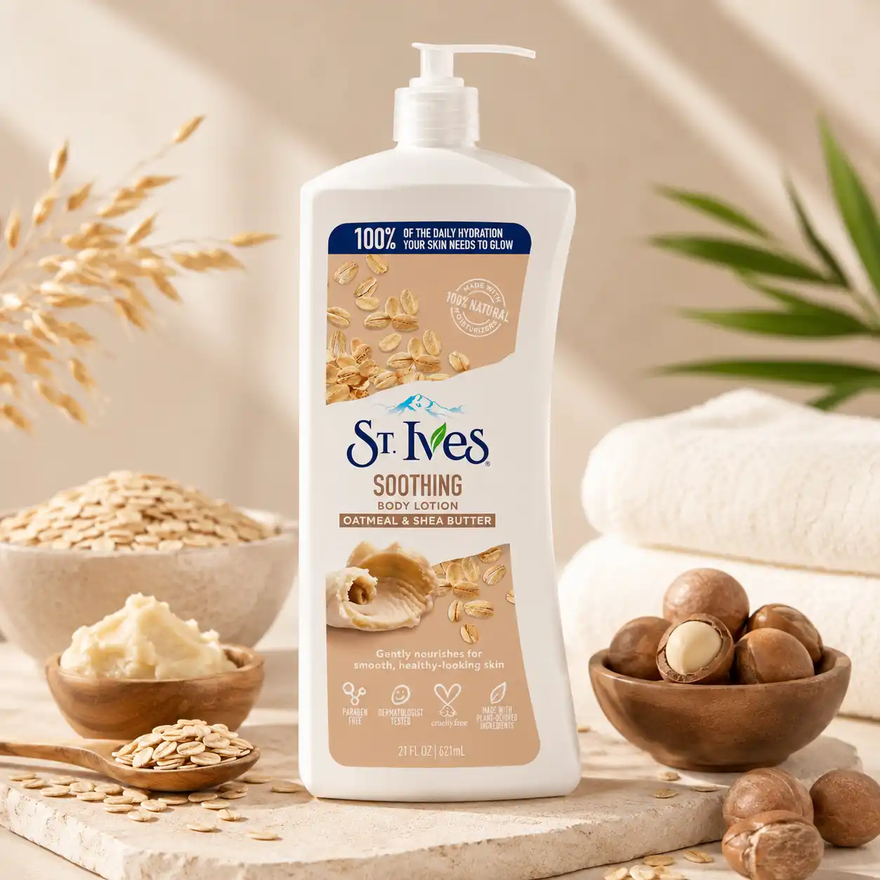 خرید و قیمت لوسيون بدن استيوز Stives Soothing Body Lotion Oatmeal & Shea Butter 621ml