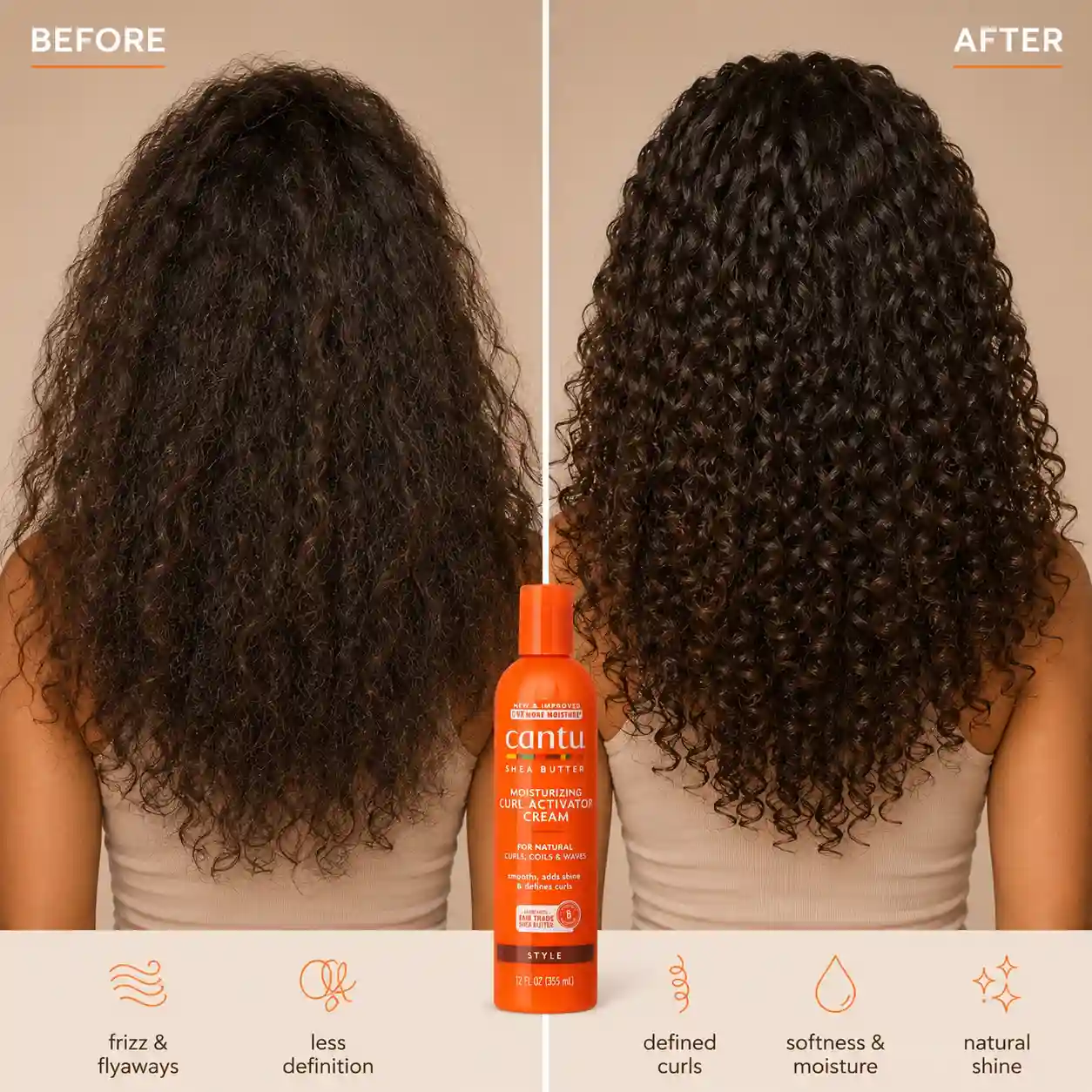 خرید و قیمت اكتيواتور موی فر كنتو  Cantu Moisturizing Curl Activator Cream 355ml