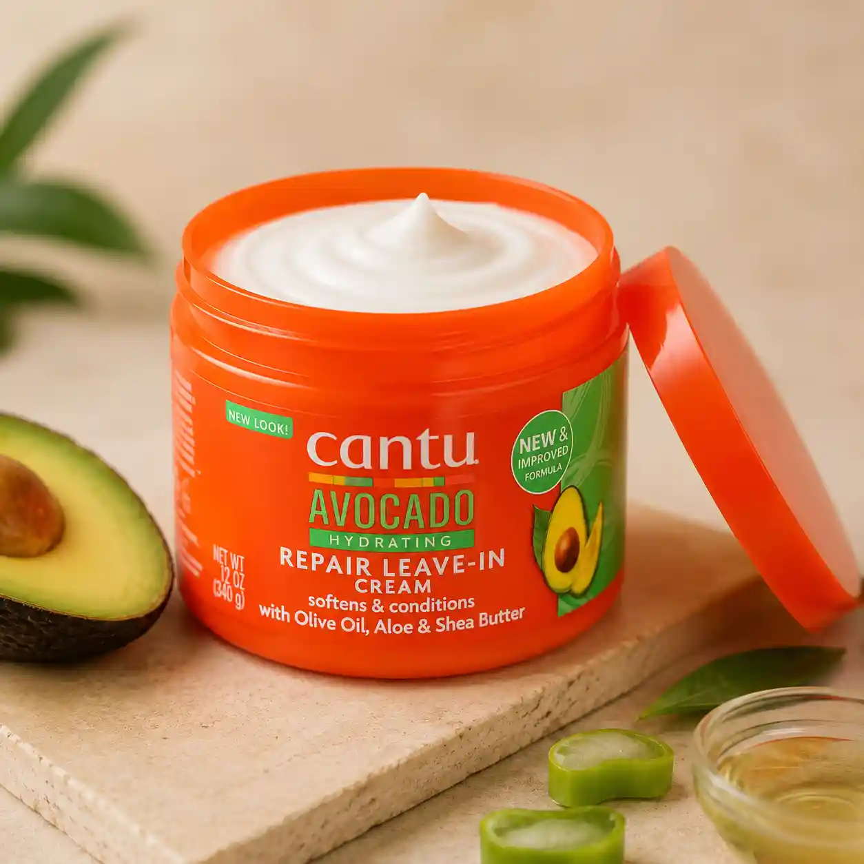 خرید و قیمت كرم مو آووكادو ترميم كننده كنتو Cantu Avocado Hydrating Repair Leave-In Cream 340g