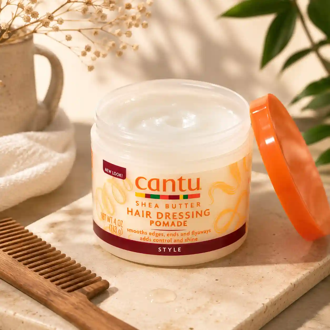 خرید و قیمت كرم مو پماد كنتو Cantu Shea Butter Hair Dressing Pomade 113g