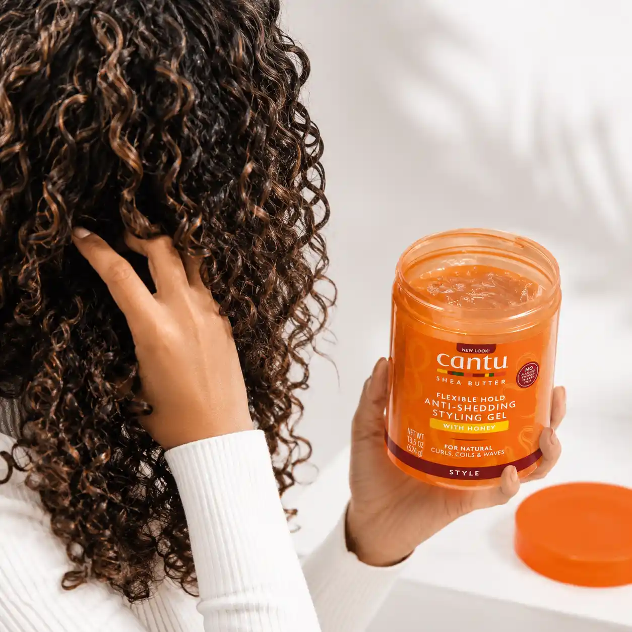 خرید و قیمت ژل موی سر كنتو Cantu Flexible Hold Anti-Shedding Styling Gel With Honey 524g
