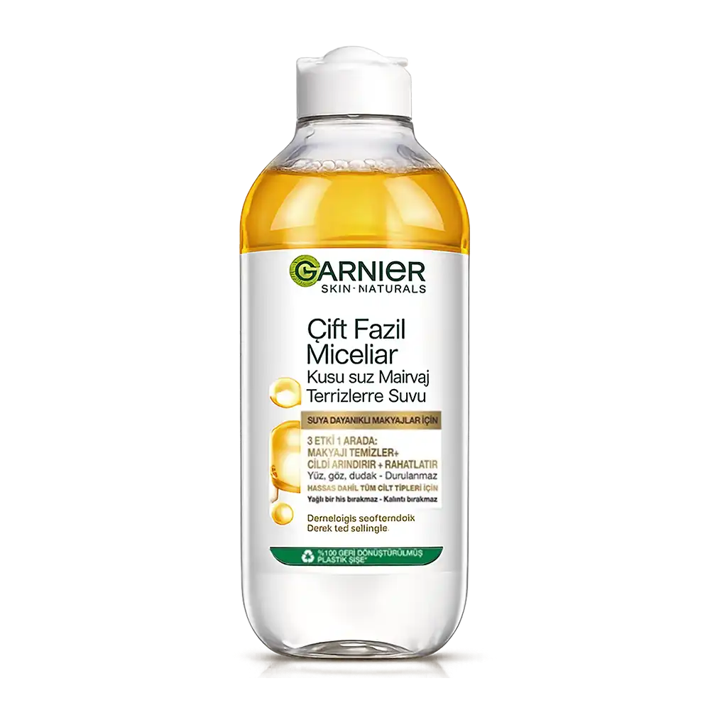 خرید و قیمت ميسلار واتر دو فاز طلايی گارنير Garnier  Oil-Infused Cleansing Micellar Water 400ml