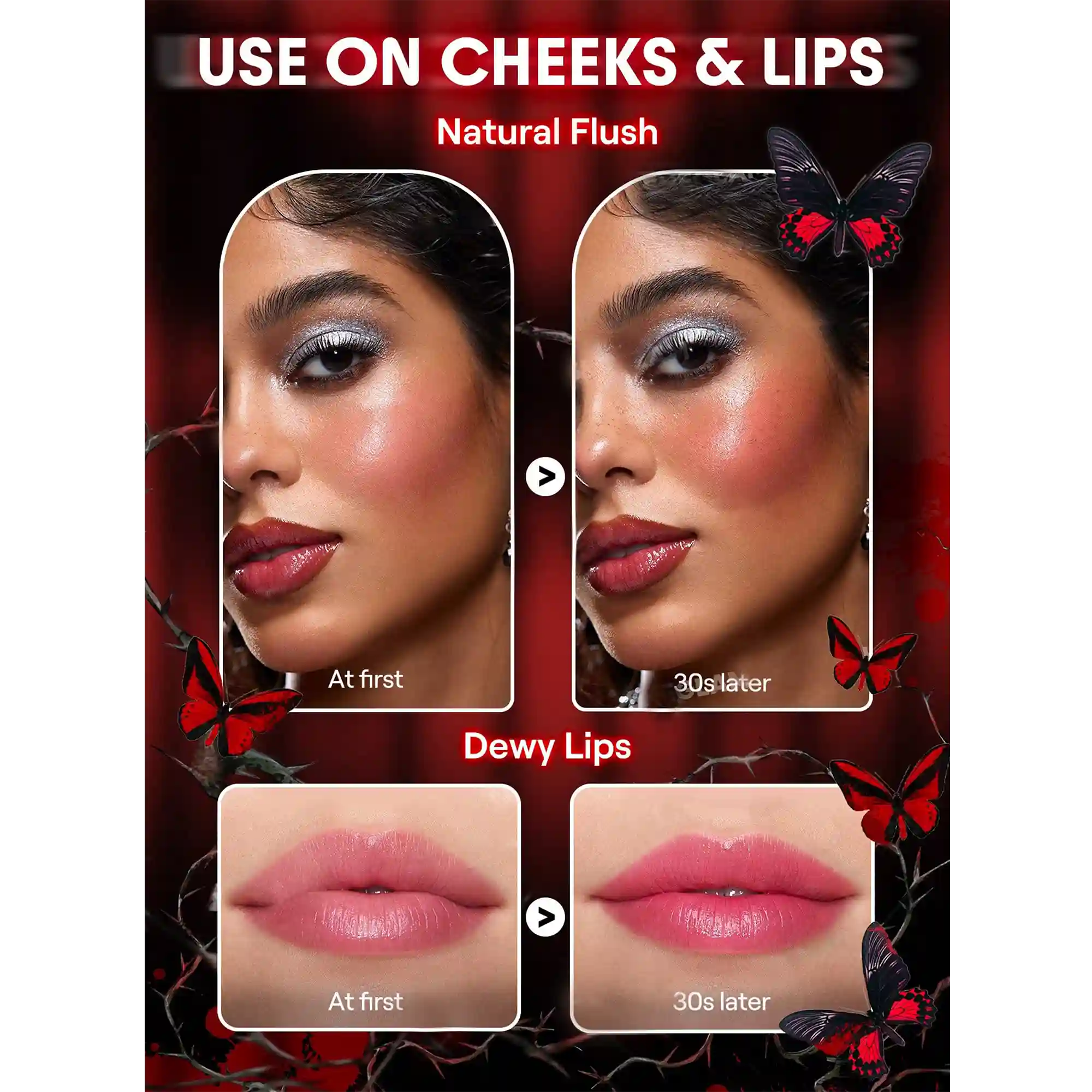 خرید و قیمت رژ گونه پروانه اي شيگلم Sheglam Bloodline Color Changing Blush