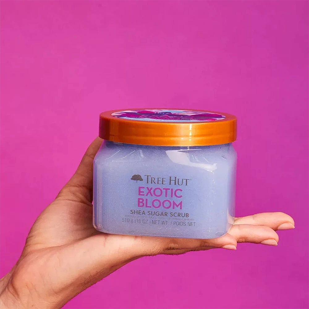 خرید و قیمت اسكراب شی باتر بدن تری هات Tree Hut Exotic Bloom Shea Sugar Scrub 510 g