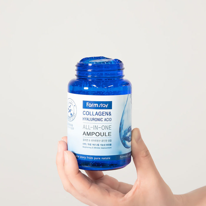 خرید و قیمت آبرسان كلاژن Farmstay Collagen & Hyaluronic Acid All In One Ampoule
