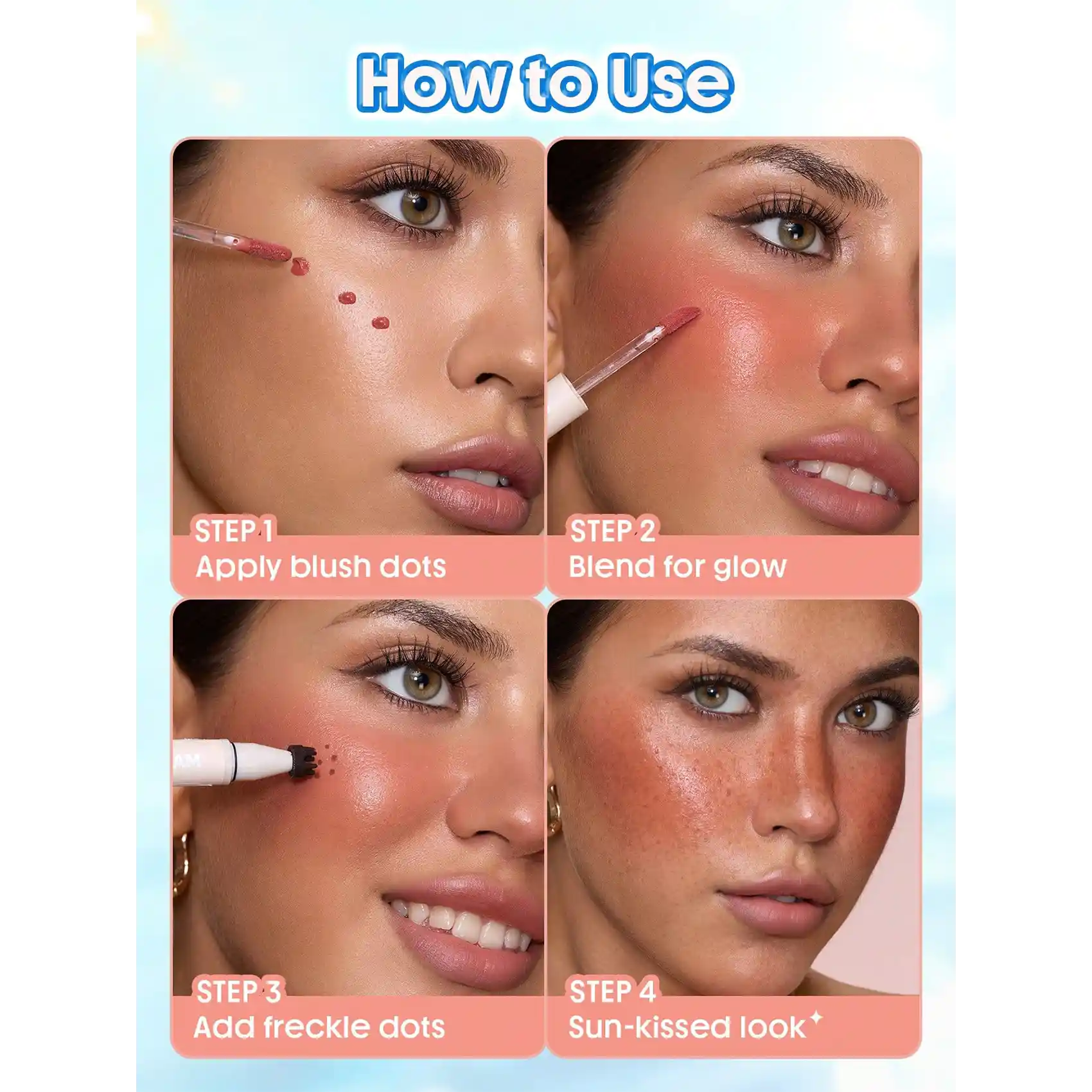 خرید و قیمت كک و مک و رژگونه شيگلم Sheglam Sunspell Freckle & Flush Pen
