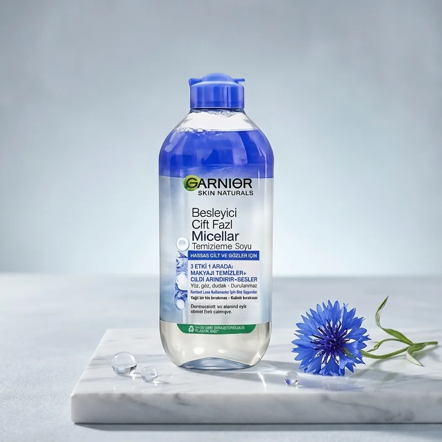 خرید و قیمت ميسلار واتر دو فاز آبی گارنير Garnier Water In Oil Cleansing Micellar Water 400ml