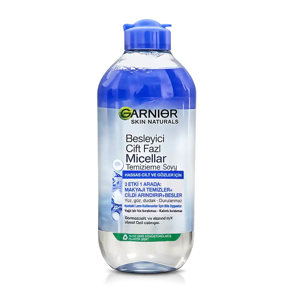 خرید و قیمت ميسلار واتر دو فاز آبی گارنير Garnier Water In Oil Cleansing Micellar Water 400ml