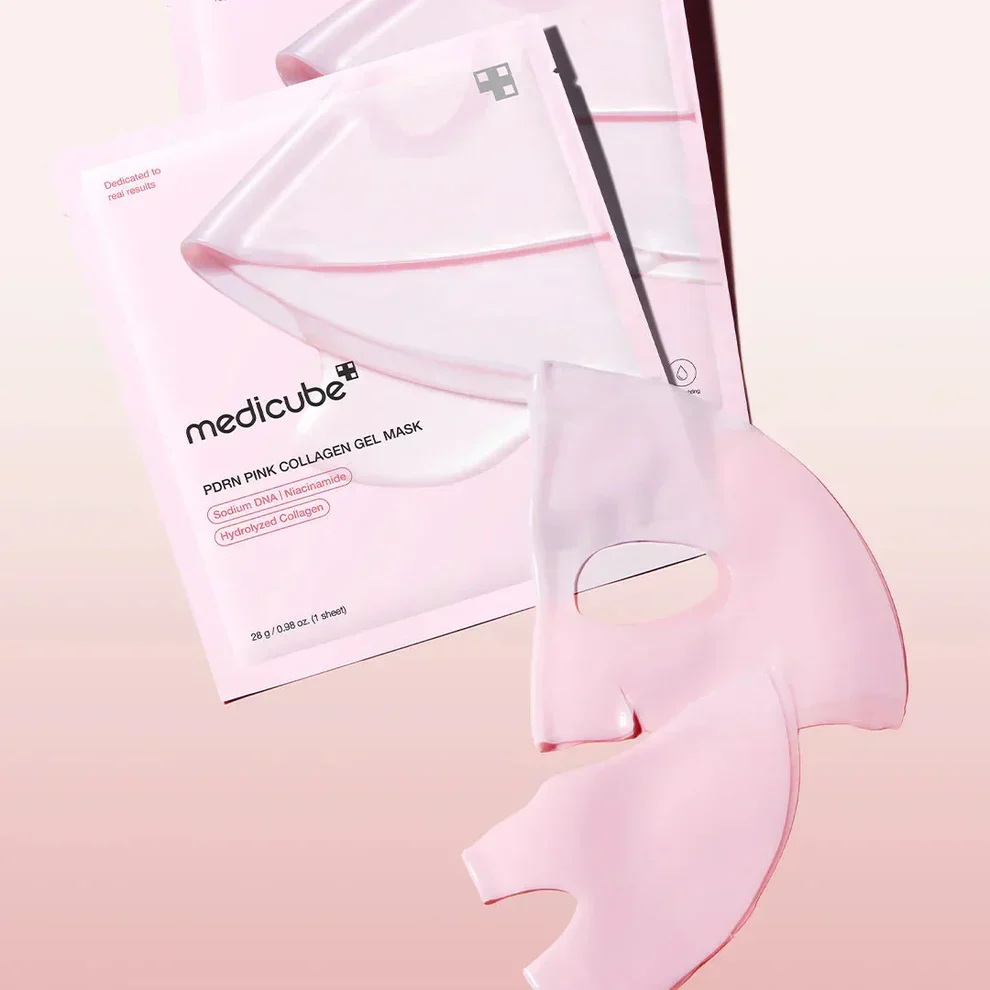 خرید و قیمت ماسک صورت 4 عددی مديكيوب Medicube PDRN Pink Collagen Gel Mask 28g