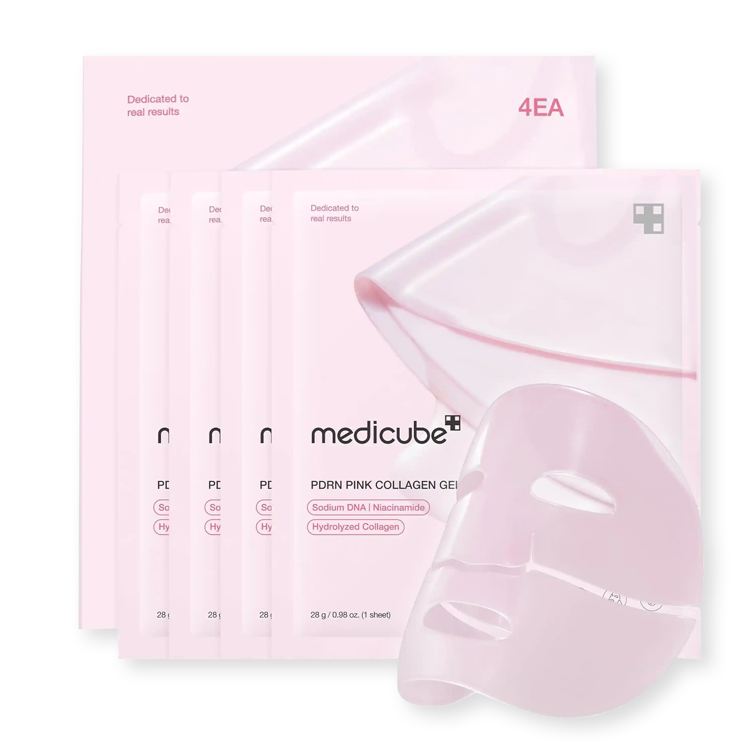 خرید و قیمت ماسک صورت 4 عددی مديكيوب Medicube PDRN Pink Collagen Gel Mask 28g