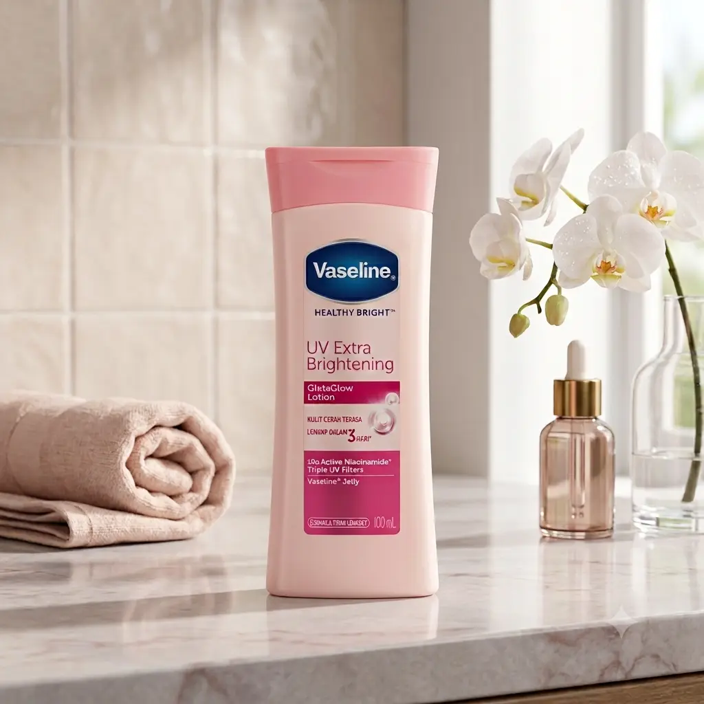 خرید و قیمت لوسيون روشن كننده وازلين Vaseline UV Extra Brightening GlutaGlow Lotion 100ml