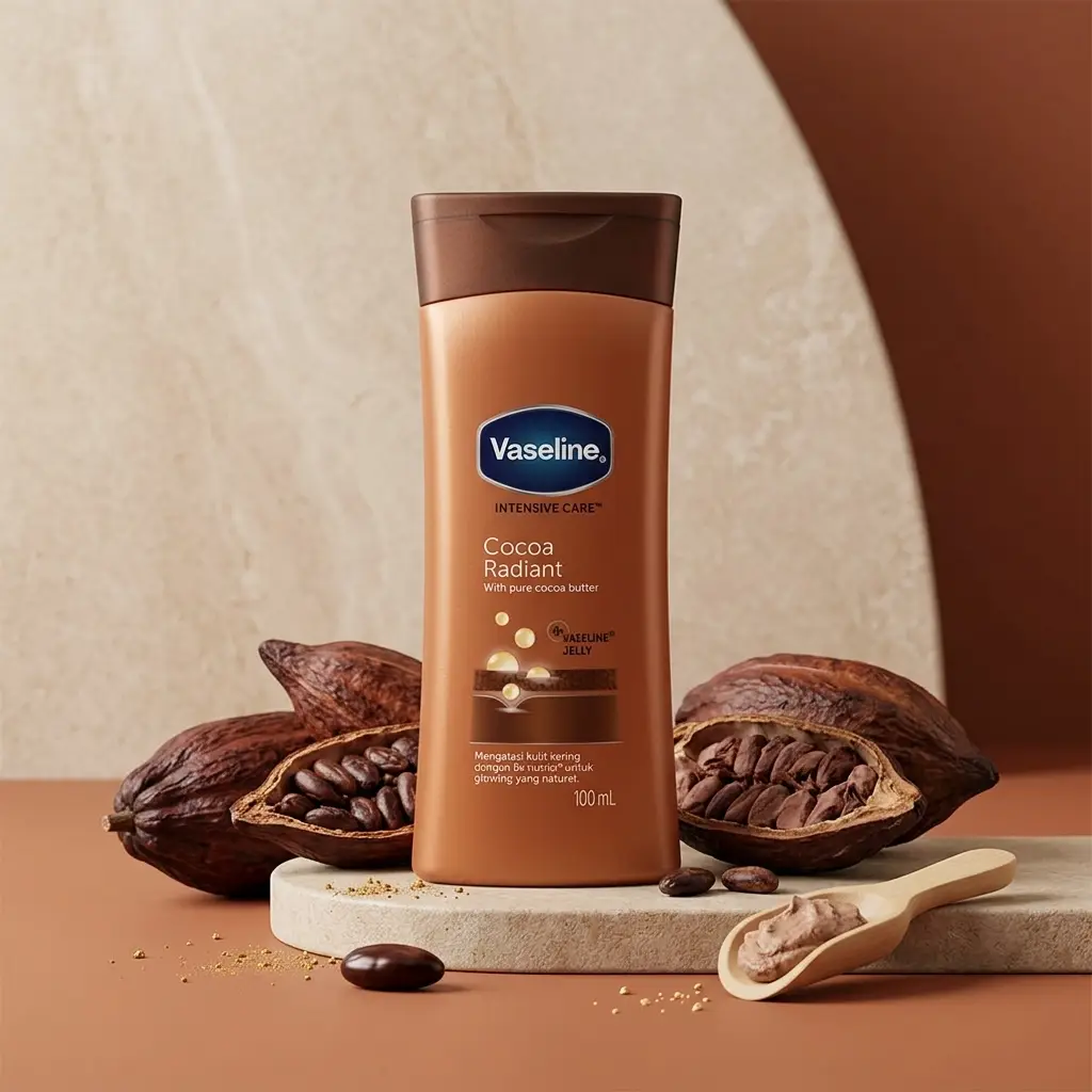 خرید و قیمت لوسيون آبرسان وازلين Vaseline Cocoa Radiant Lotion 100ml