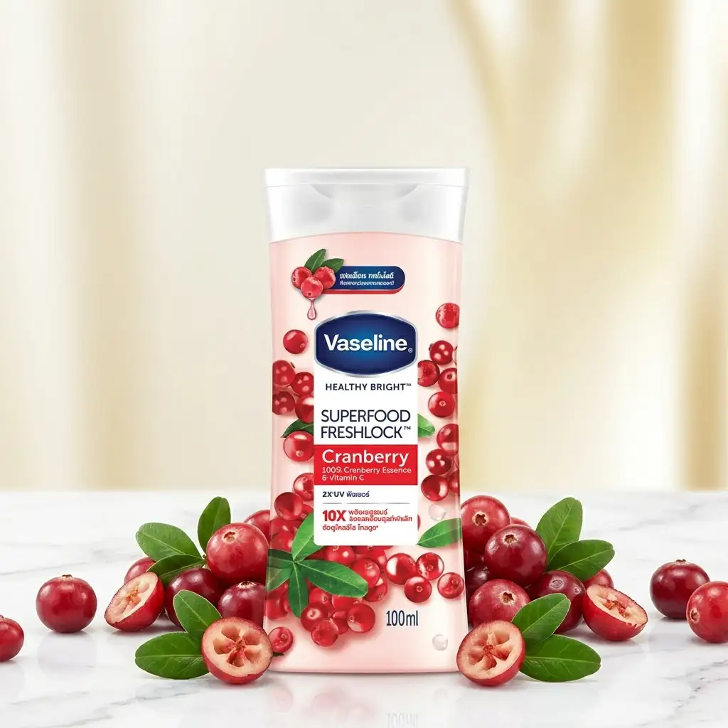 خرید و قیمت اسنس كرن بری وازلين Vaseline Superfood Freshlock Cranberry 100ml