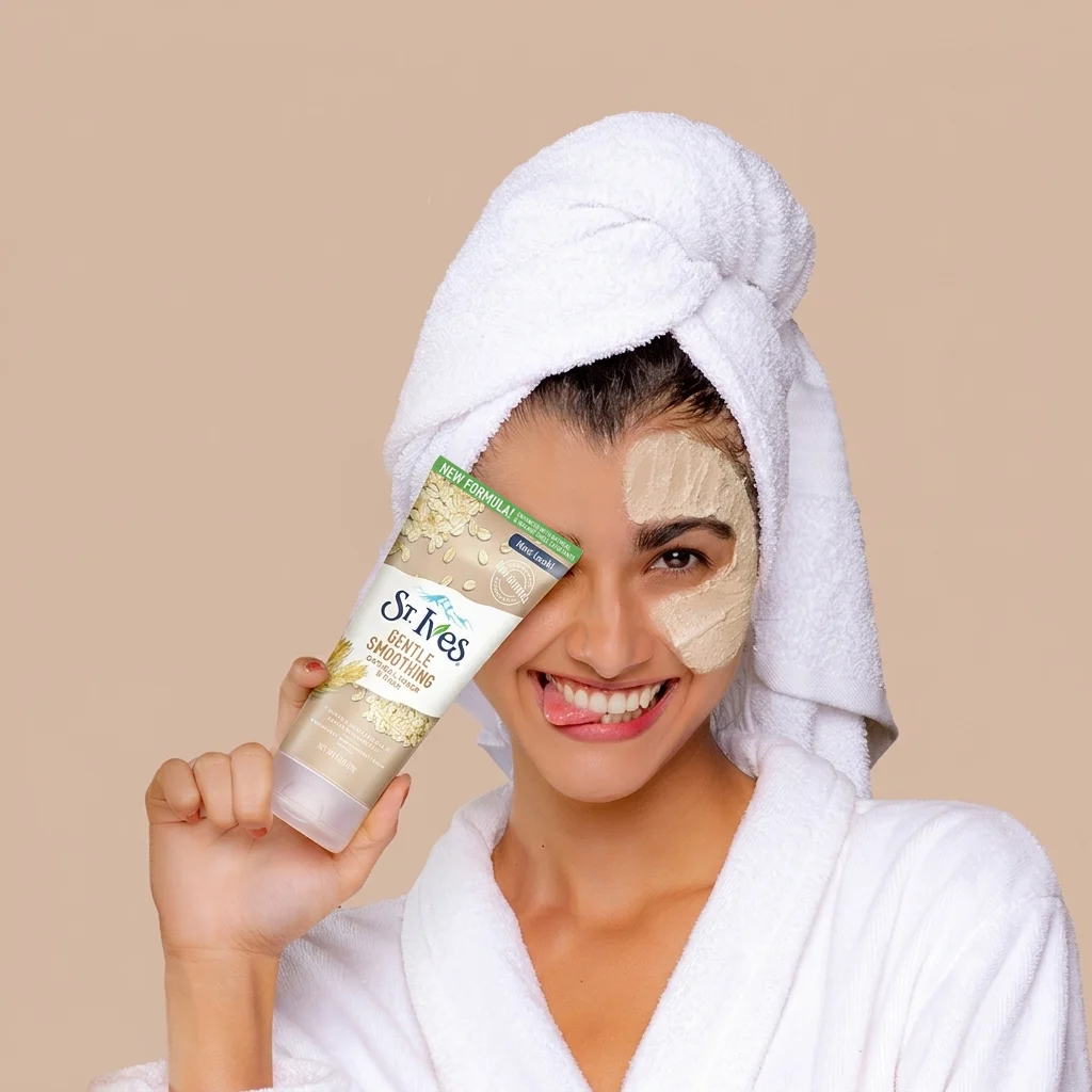 خرید و قیمت اسكراب ضد آكنه و لک Stives Gentle Smoothing Scrub & Mask Oatmeal 170g