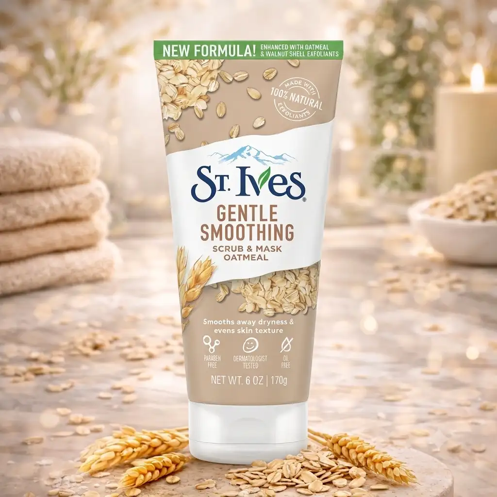 خرید و قیمت اسكراب ضد آكنه و لک Stives Gentle Smoothing Scrub & Mask Oatmeal 170g