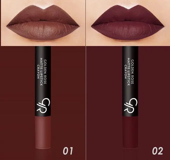 خرید و قیمت رژ لب مدادی گلدن رز Golden Rose Matte Lipstick Crayon