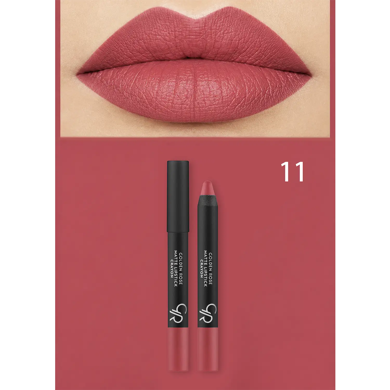 خرید و قیمت رژ لب مدادی گلدن رز Golden Rose Matte Lipstick Crayon