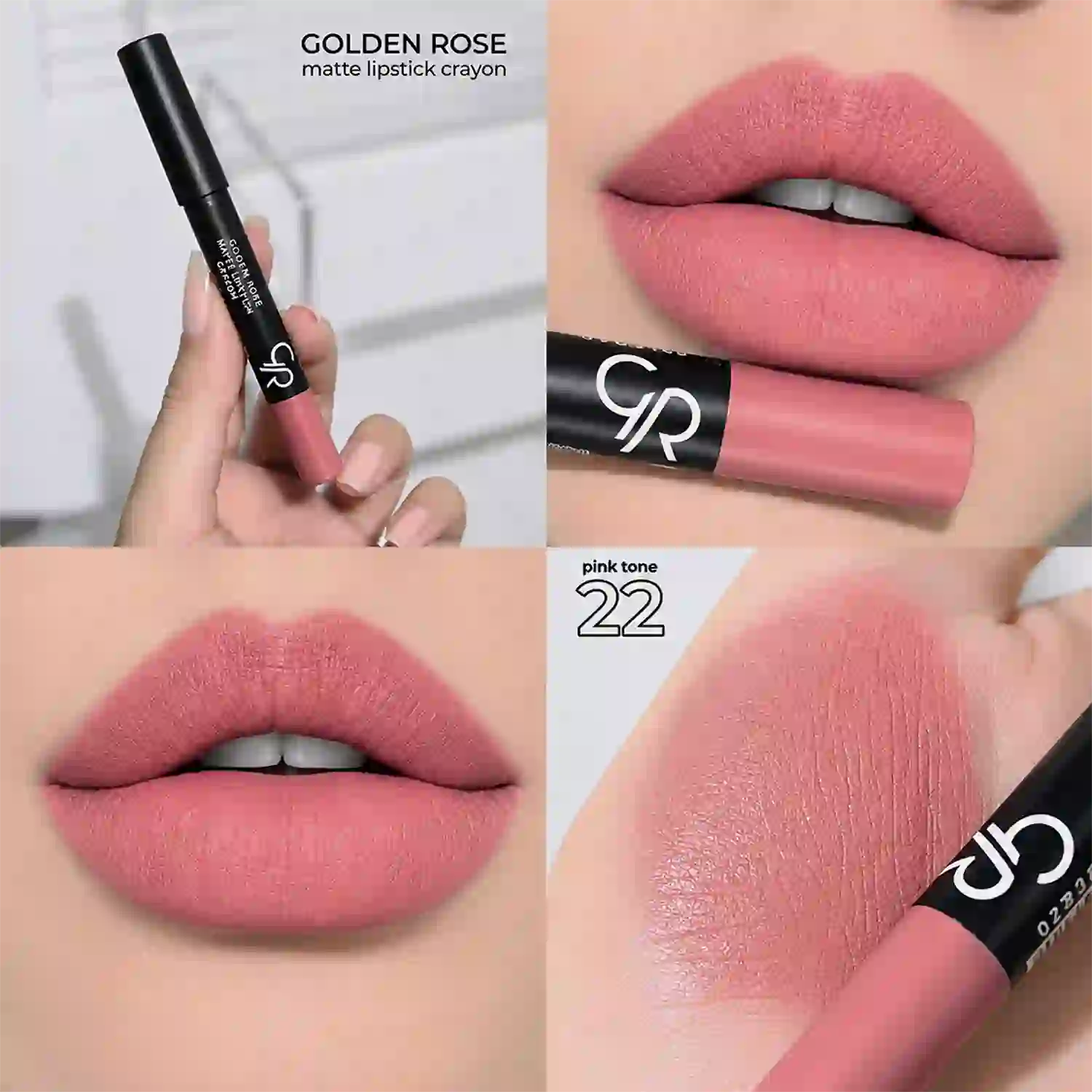 خرید و قیمت رژ لب مدادی گلدن رز Golden Rose Matte Lipstick Crayon
