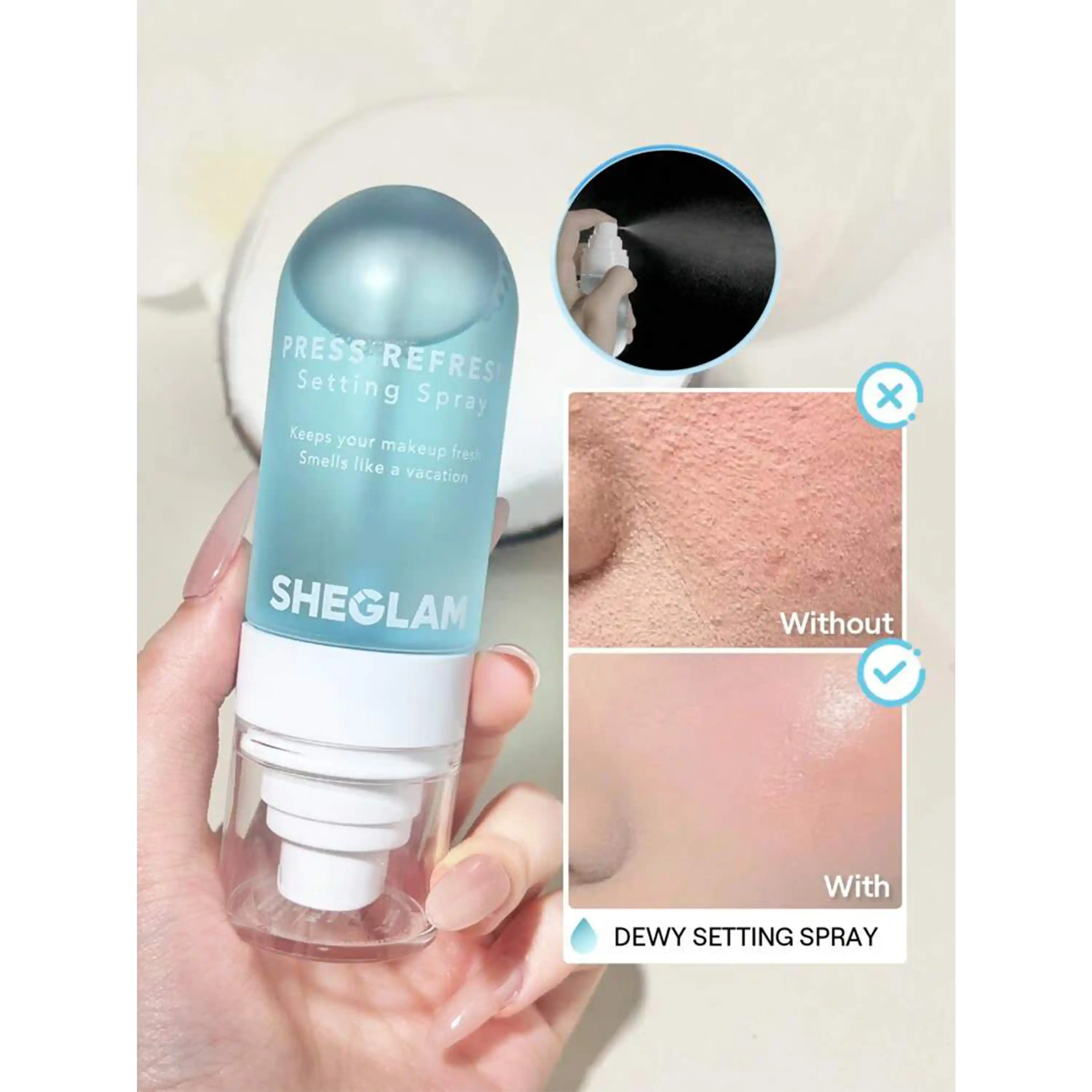 خرید و قیمت اسپری فيكس شيگلم Sheglam Press Refresh Setting Spray