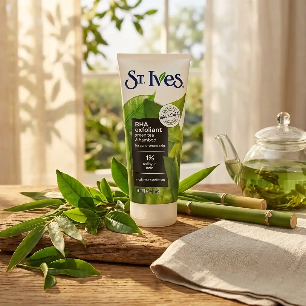 خرید و قیمت اسكراب ضد آكنه و لک Stives BHA exfoliant Green Tea & Bamboo 170g